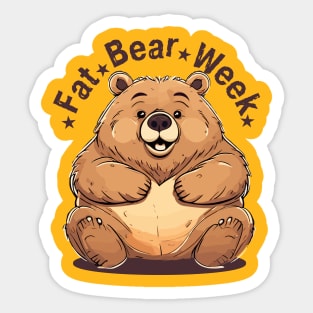 fat bear week Sticker